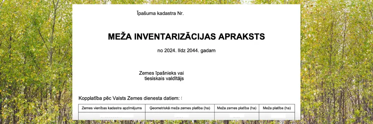 meža inventarizācija